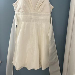 Twenty One size S looks like satin but is 51 percent polyester, 49 percent nylon